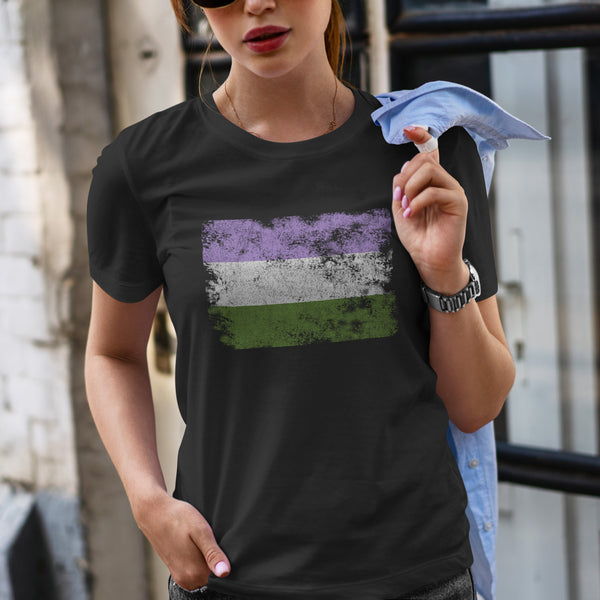 Genderqueer Flag - LGBT+ T-Shirt