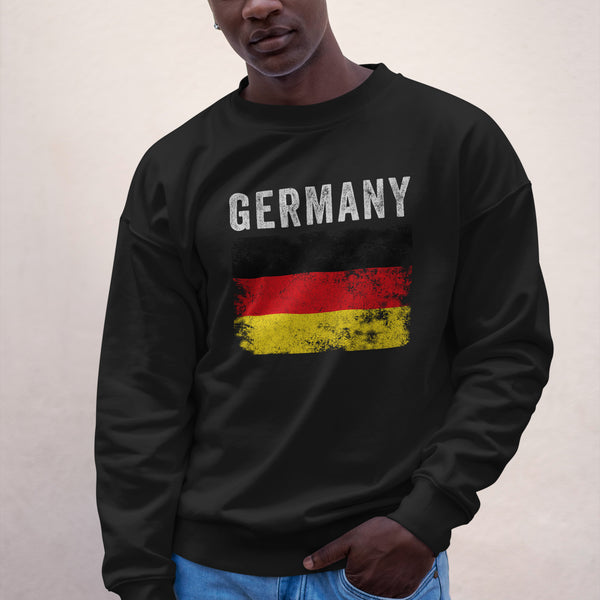 Germany Flag Distressed - German Flag Sweatshirt