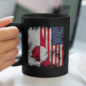 Greenland USA Flag - Half American Mug