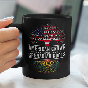 American Grown Grenadian Roots Flag Mug