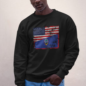 Guam USA Flag Sweatshirt