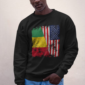 Guinea USA Flag - Half American Sweatshirt