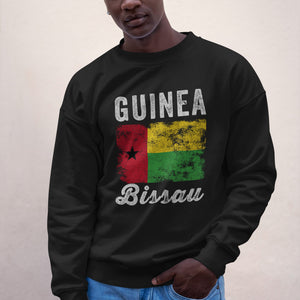 Guinea Bissau Flag Distressed Sweatshirt
