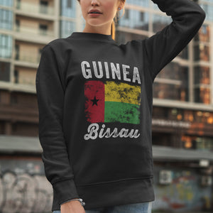 Guinea Bissau Flag Distressed Sweatshirt