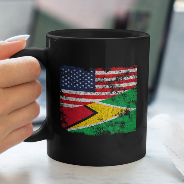 Guyana USA Flag Mug