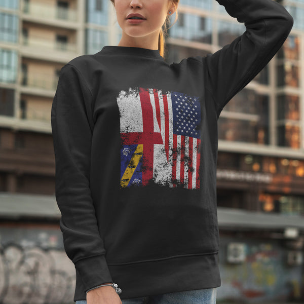 Herm USA Flag - Half American Sweatshirt