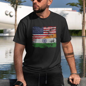 India USA Flag T-Shirt
