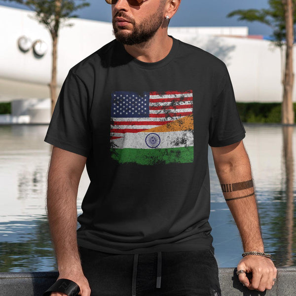 India USA Flag T-Shirt