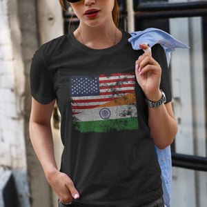 India USA Flag T-Shirt