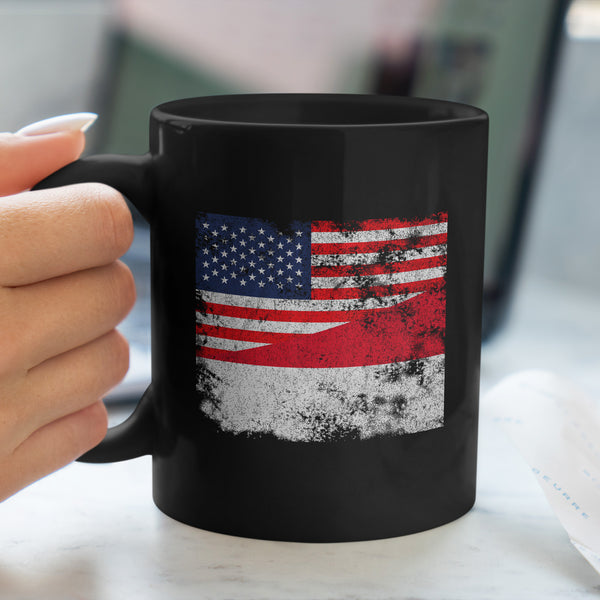 Indonesia USA Flag Mug