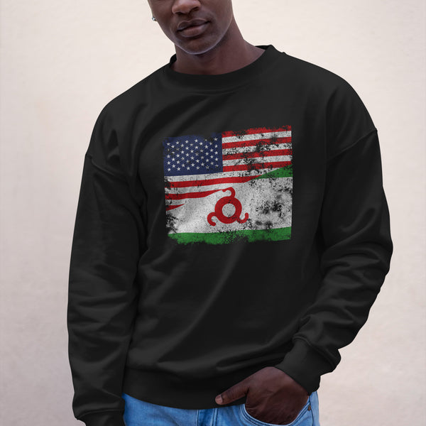 Ingushetia USA Flag Sweatshirt