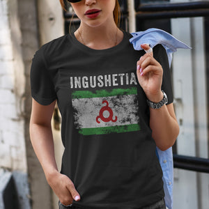 Ingushetia Flag Distressed - Ingush Flag T-Shirt