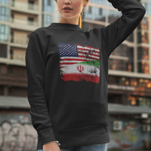 Iran USA Flag Sweatshirt