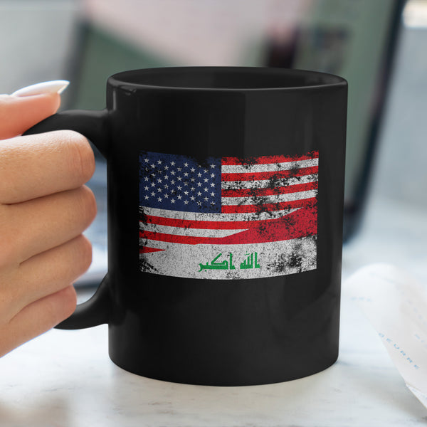 Iraq USA Flag Mug