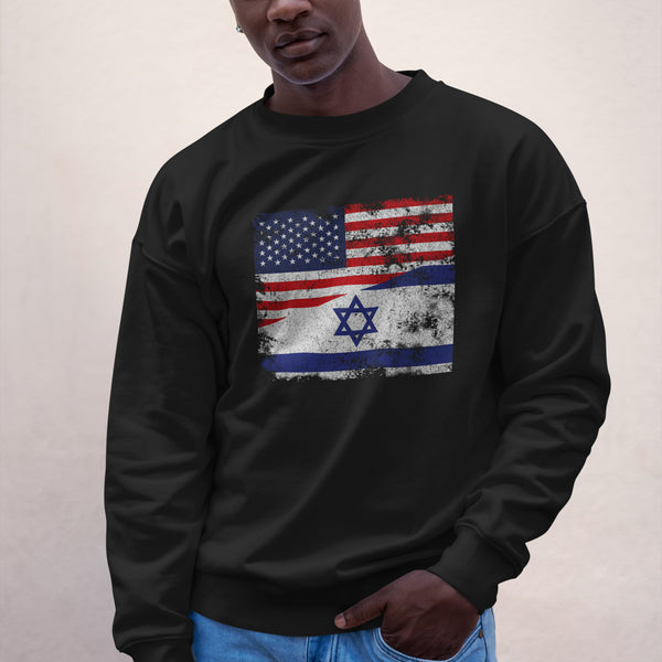 Israel USA Flag Sweatshirt
