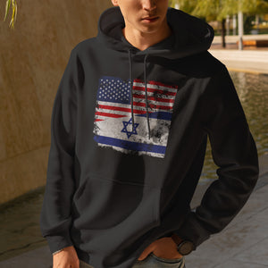 Israel USA Flag Hoodie
