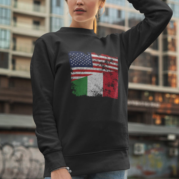 Italy USA Flag Sweatshirt