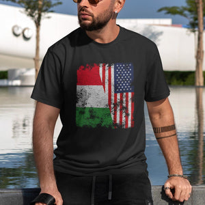 Italy USA Flag - Half American T-Shirt