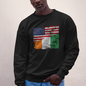 Ivory Coast USA Flag Sweatshirt