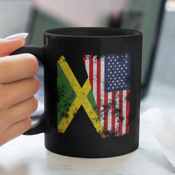 Jamaica USA Flag - Half American Mug