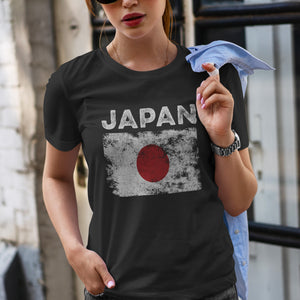 Japan Flag Distressed - Japanese Flag T-Shirt