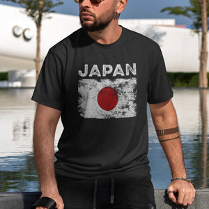 Japan Flag Distressed - Japanese Flag T-Shirt
