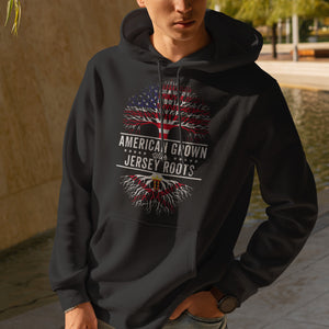 American Grown Jersey Roots Flag Hoodie