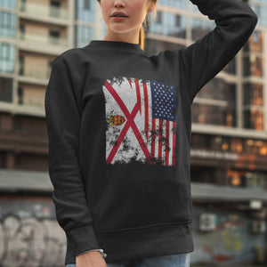 Jersey USA Flag - Half American Sweatshirt