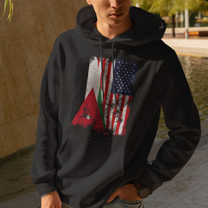 Jordan USA Flag - Half American Hoodie