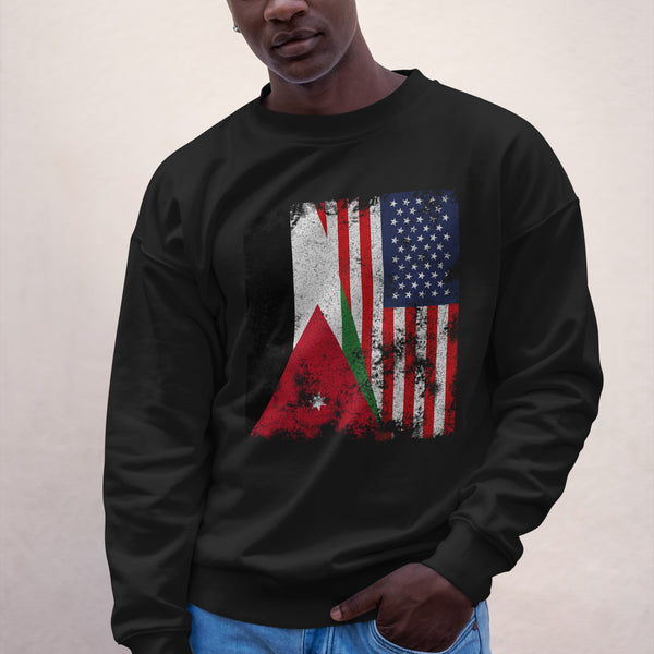 Jordan USA Flag - Half American Sweatshirt
