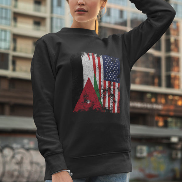 Jordan USA Flag - Half American Sweatshirt