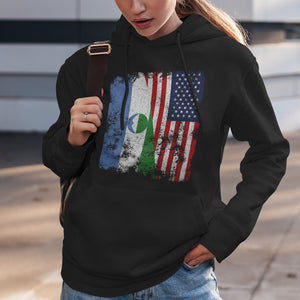 Kabardino Balkaria USA Flag Hoodie