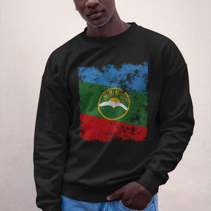 Karachay Cherkessia Flag Sweatshirt Black / S