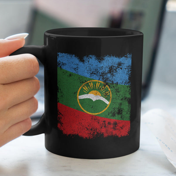 Karachay Cherkessia Flag - Distressed Flag Mug
