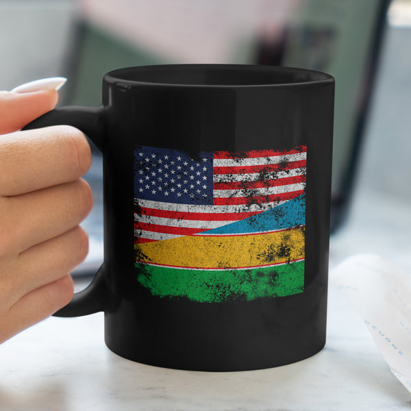 Karakalpakstan USA Flag Mug