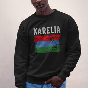 Karelia Flag Distressed - Karelian Flag Sweatshirt