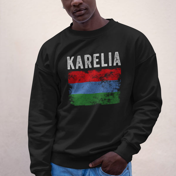 Karelia Flag Distressed - Karelian Flag Sweatshirt