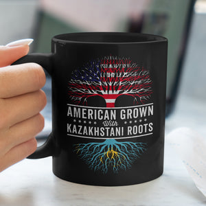 American Grown Kazakhstani Roots Flag Mug