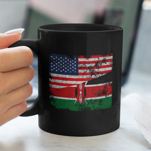 Kenya USA Flag Mug