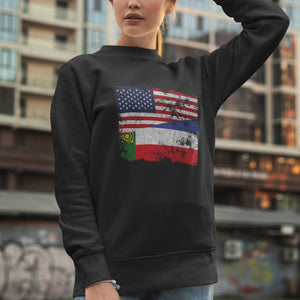 Khakassia USA Flag Sweatshirt
