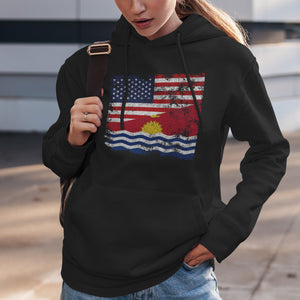Kiribati USA Flag Hoodie