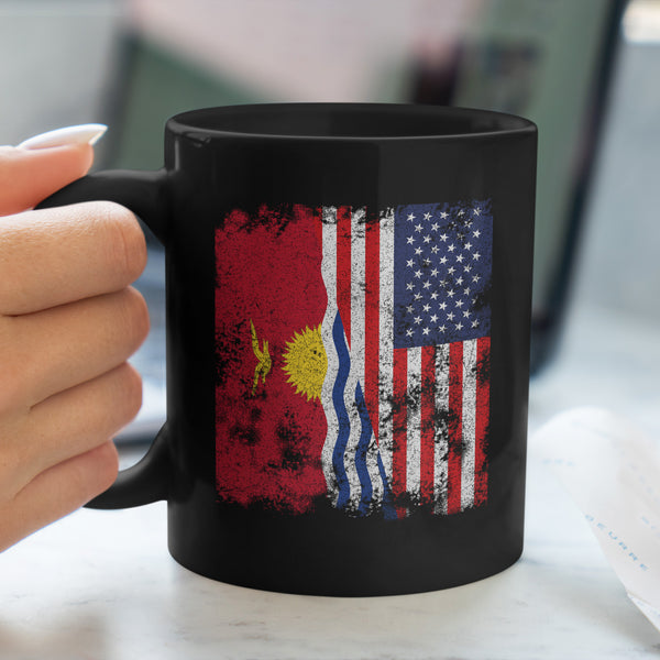 Kiribati USA Flag - Half American Mug