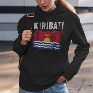 Kiribati Flag Distressed I Kiribati Flag Hoodie