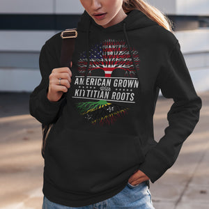 American Grown Kittitian Roots Flag Hoodie