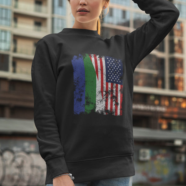 Komi USA Flag - Half American Sweatshirt