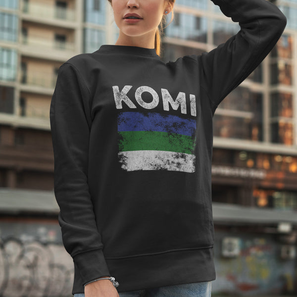 Komi Flag Distressed - Komi Flag Sweatshirt