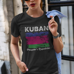 Kuban People's Republic Flag Distressed T-Shirt