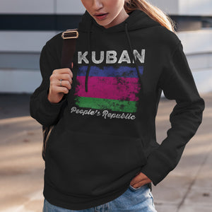 Kuban People's Republic Flag Distressed Hoodie