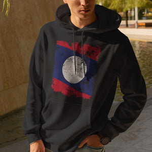 Laos Flag Hoodie