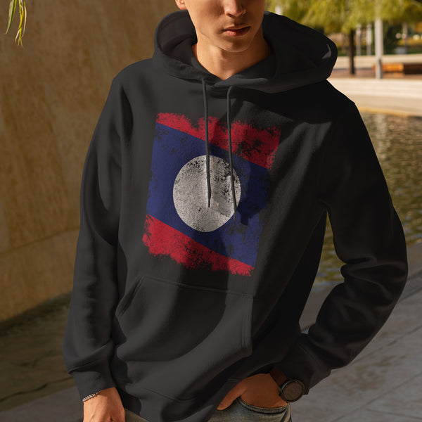 Laos Flag Hoodie